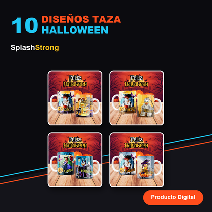 10 Diseños Digitales Halloween Tazas - SplashStrong