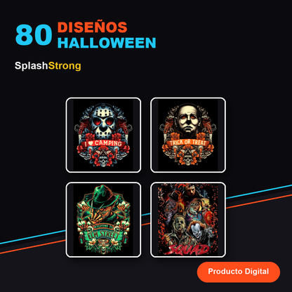 80 Diseños Digitales Halloween - SplashStrong mockup 2